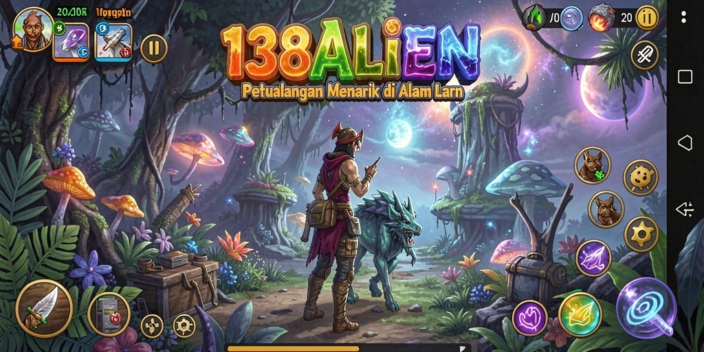 Screenshot gameplay petualangan yang mendebarkan di 138ALIEN.