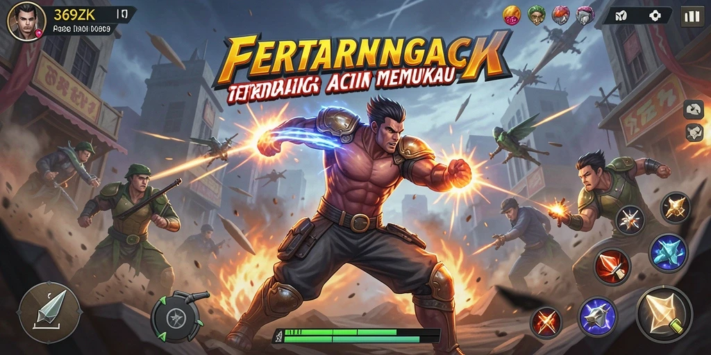 Screenshot gameplay <strong>369ZK</strong> menampilkan pertarungan seru dengan grafis menawan.