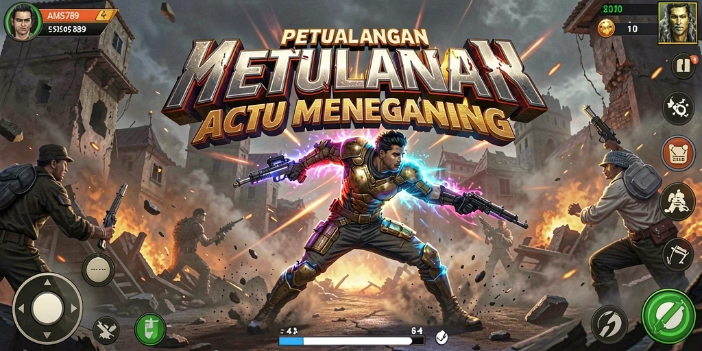 Tangkapan layar gameplay <strong>AMS789</strong> menunjukkan aksi mendebarkan saat bertarung.