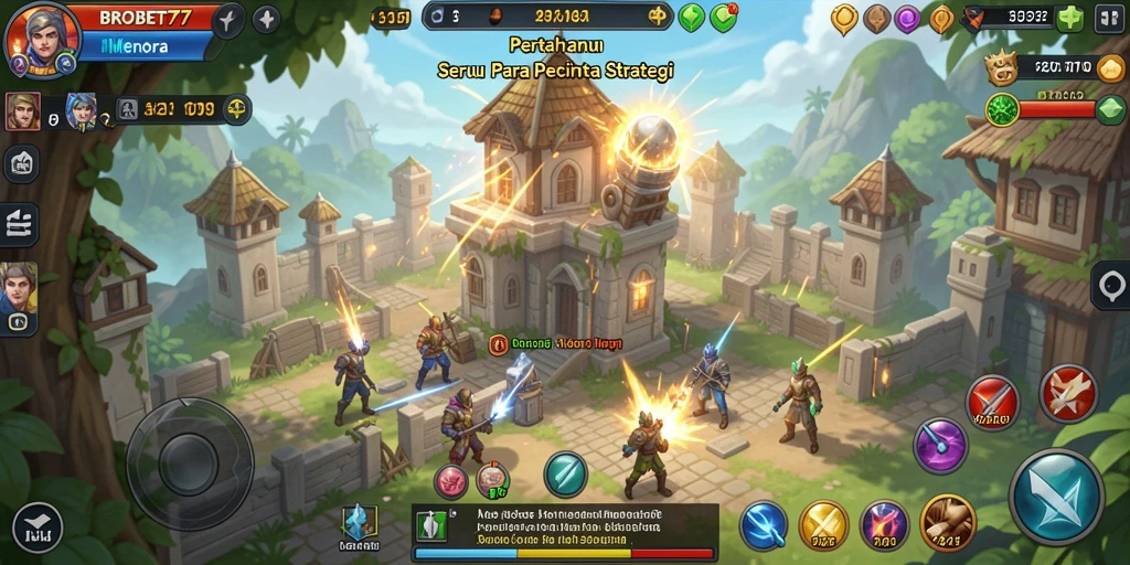 Gameplay seru Tower Defense yang penuh tantangan di BROBET77.