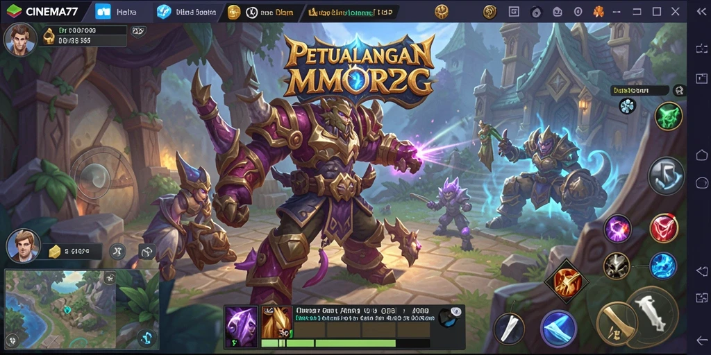 Tangkapan layar gameplay <strong>CINEMA77</strong> yang menakjubkan dalam dunia MMORPG.