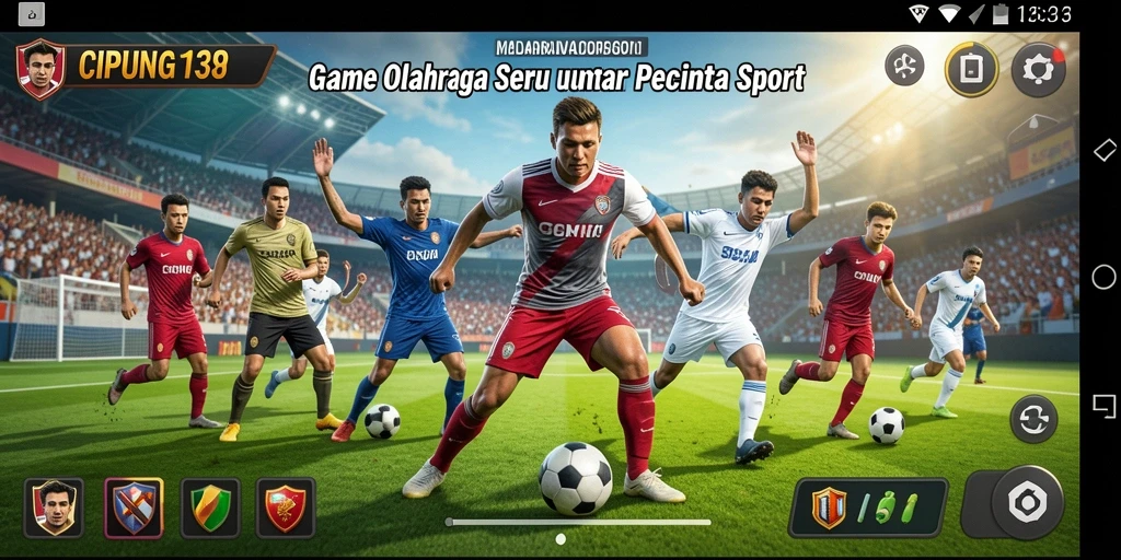 Screenshot menampilkan aksi seru di CIPUNG138 dengan gameplay olahraga yang dinamis.