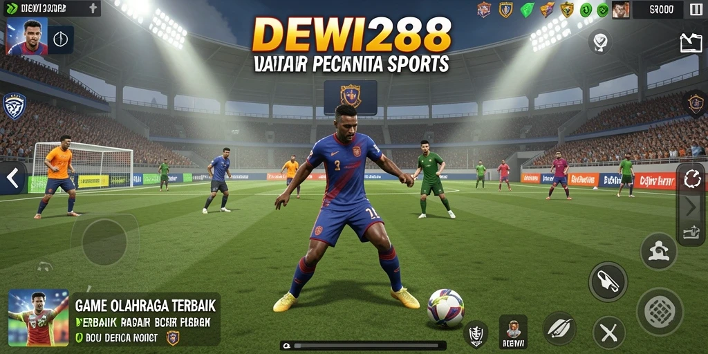 Screenshot DEWI288 menampilkan gameplay dinamis dengan aksi olahraga yang mendebarkan.