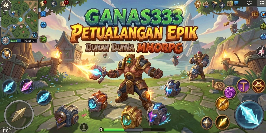 Screenshot gameplay menarik dari GANAS33 yang menampilkan pertarungan epik.