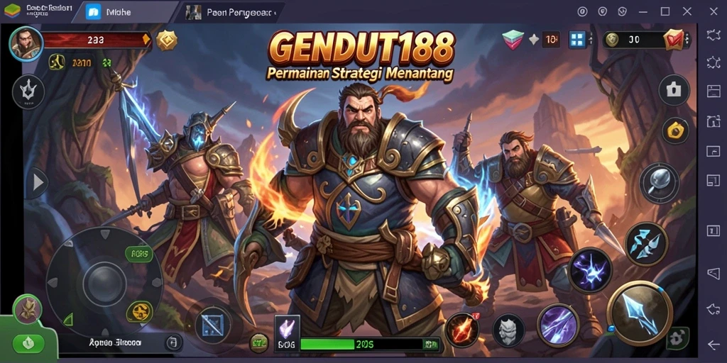 Screenshot gameplay GENDUT188 menampilkan strategi dan taktik yang mendebarkan.