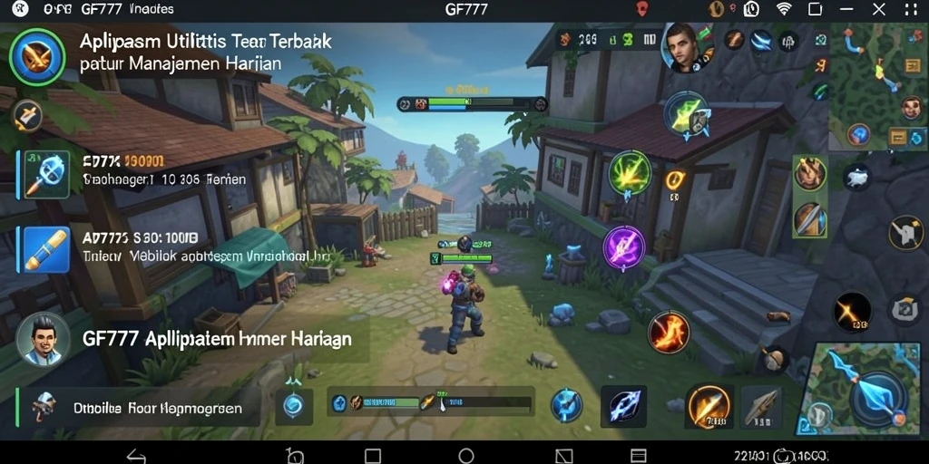Tampilan antarmuka GF777 yang modern dan fungsional.