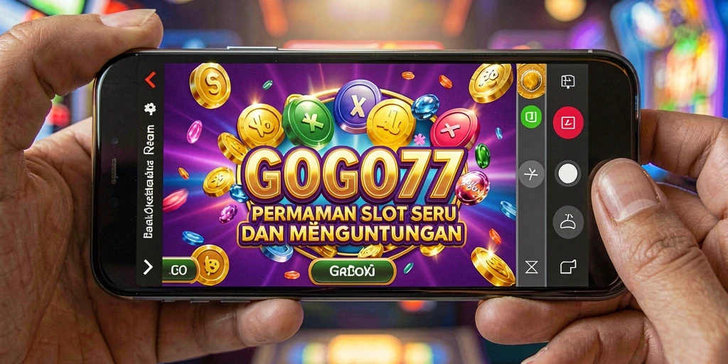 Tampilan gameplay GOGO77 yang menarik dan penuh warna saat memainkan slot.