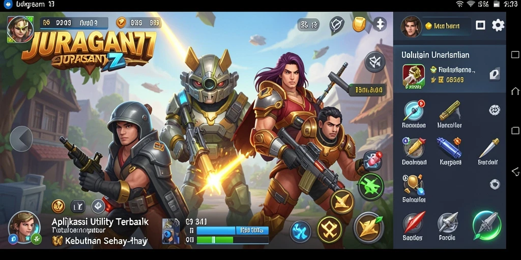 Screenshot menunjukkan antarmuka JURAGAN77 yang sederhana dan fungsional.