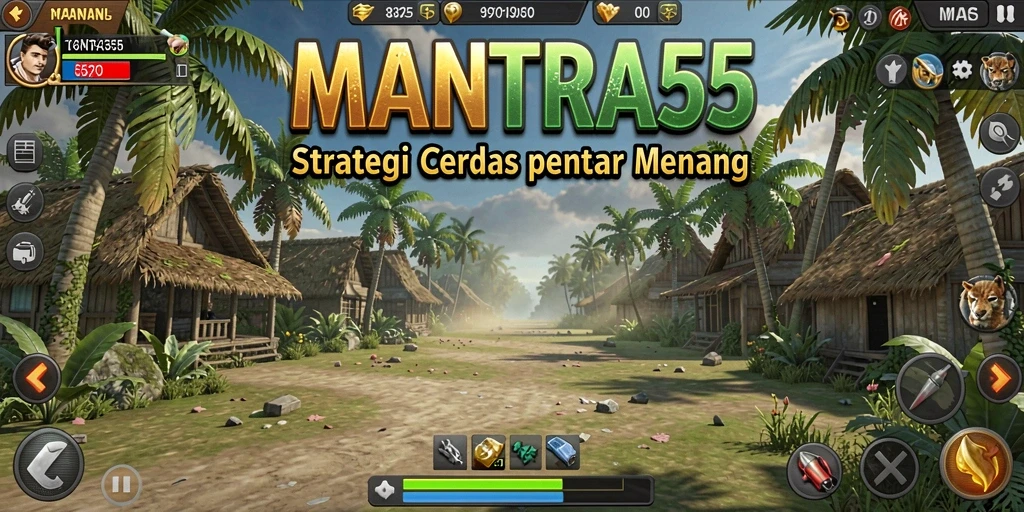 Tampilan gameplay MANTRA55 yang mendebarkan dan penuh aksi.