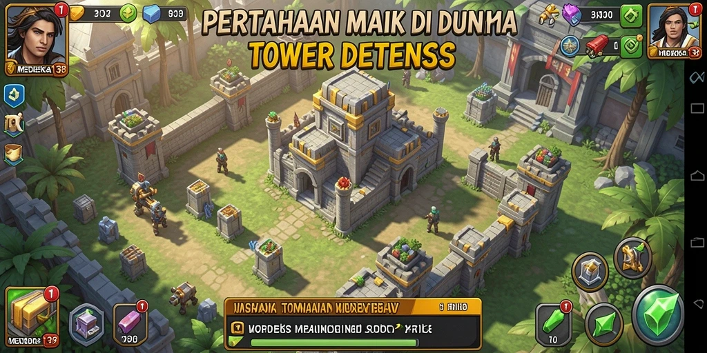 Tampilan gameplay menarik di MERDEKA138 dengan aksi Tower Defense yang seru.