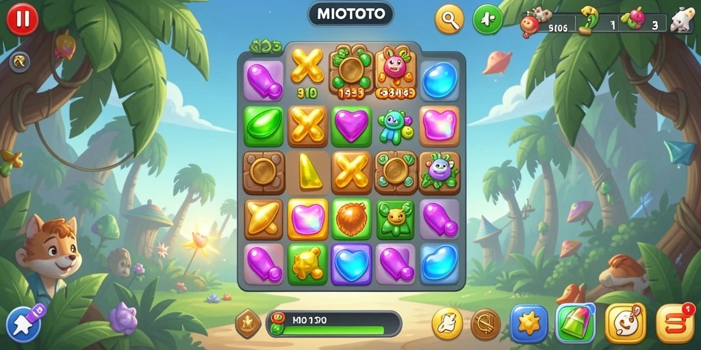 Gameplay menantang di MIOTOTO dengan grafis menarik.