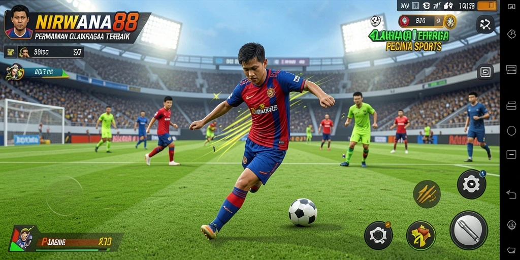 Tampilan gameplay NIRWANA88 yang menegangkan dalam kompetisi olahraga.