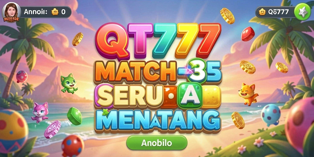 Tampilan gameplay QT777 yang seru dan berwarna-warni.
